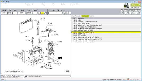 Clark ForkLift Parts Pro Plus EPC v539 08.2023 Spare Parts Catalog 3