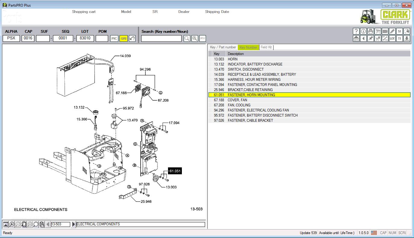Clark Spare Parts List Tool Parts Pro Plus EPC v539 08.2023 How To Install Guide Instruction