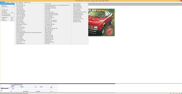 Ford Mcat USA North America 09.2022 Spare Parts Catalogue DVD 5