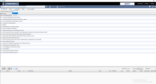 General Motors GMNA EPC 08.2023 Spare Parts Catalog VMWare 3