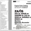 Hitachi Excavator ZX200 5B to ZH200 5B Series Engine Parts Catalog
