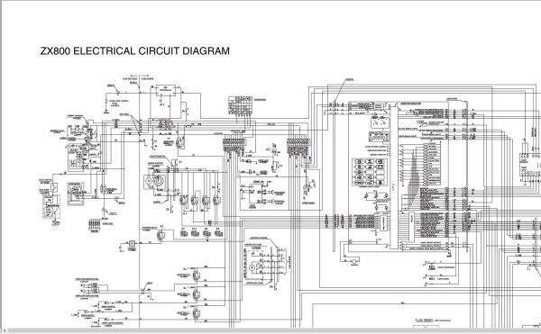 Hitachi Excavator ZX800 Operators Manual 1