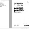 Hitachi Excavator ZX800 Parts Catalog