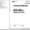 Hitachi Hydraulic Excavator ZX10U 6 Technical Manual TAAA50 EN 00