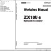Hitachi Hydraulic Excavator ZX10U 6 Workshop Manual WAAA50 EN 00