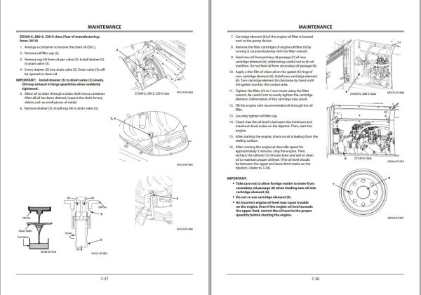 Hitachi Hydraulic Excavator ZX120 5 to ZX330 5 Class Operators Manual 1