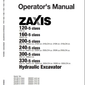 Hitachi Hydraulic Excavator ZX130 5A Operators Manual ENMDAK 2 6