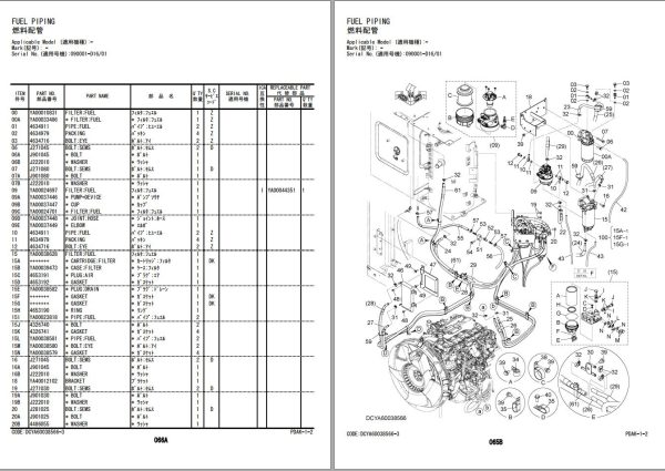 Hitachi Hydraulic Excavator ZX130 5A ZX130H 5A Parts Catalog EN JP 1