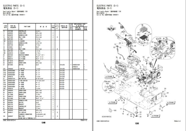 Hitachi Hydraulic Excavator ZX130 5G ZX130K 5G Parts Catalog EN JP 1