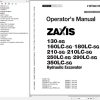 Hitachi Hydraulic Excavator ZX130 5G to ZX350LC 5G Operators Manual