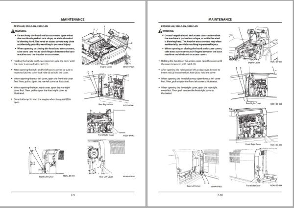 Hitachi Hydraulic Excavator ZX130 6N to ZX380LC 6N Operators Manual 1