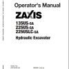 Hitachi Hydraulic Excavator ZX135US 5A Operators Manual