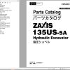 Hitachi Hydraulic Excavator ZX135US 5A Parts Catalog EN JP