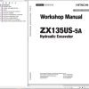 Hitachi Hydraulic Excavator ZX135US 5A Workshop Manual WDAY90 EN 00