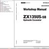 Hitachi Hydraulic Excavator ZX135US 5B Workshop Manual WDAE EN 00