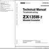 Hitachi Hydraulic Excavator ZX135W 7 Technical Manual