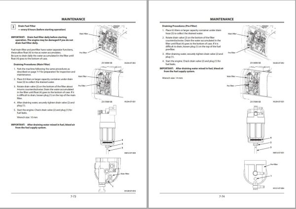 Hitachi Hydraulic Excavator ZX140W 5B Operators Manual ENMLBA 1 3 1