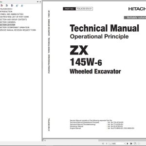 Hitachi Hydraulic Excavator ZX145W 6 Technical Manual
