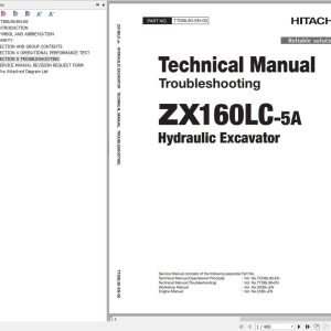 Hitachi Hydraulic Excavator ZX160LC 5A Technical Manual
