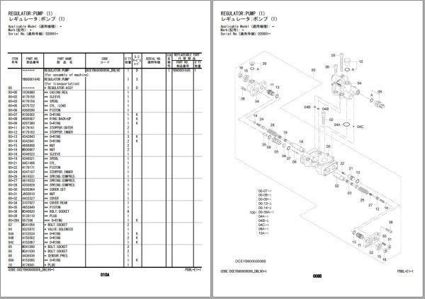 Hitachi Hydraulic Excavator ZX170LC 5A Parts Catalog EN JP 1
