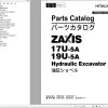 Hitachi Hydraulic Excavator ZX17U 5A ZX19U 5A Parts Catalog EN JP