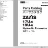 Hitachi Hydraulic Excavator ZX17U 6 ZX19U 6 Parts Catalog EN JP