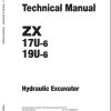 Hitachi Hydraulic Excavator ZX17U 6 ZX19U 6 Technical Manual TABK50 EN 00