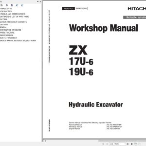 Hitachi Hydraulic Excavator ZX17U 6 ZX19U 6 Workshop Manual WABK50 EN 00