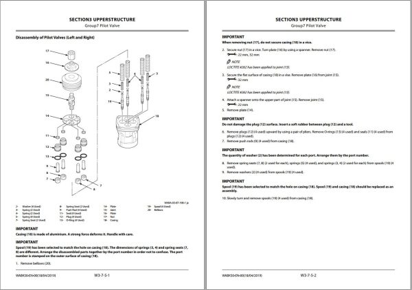 Hitachi Hydraulic Excavator ZX17U 6 ZX19U 6 Workshop Manual WABK50 EN 00 1
