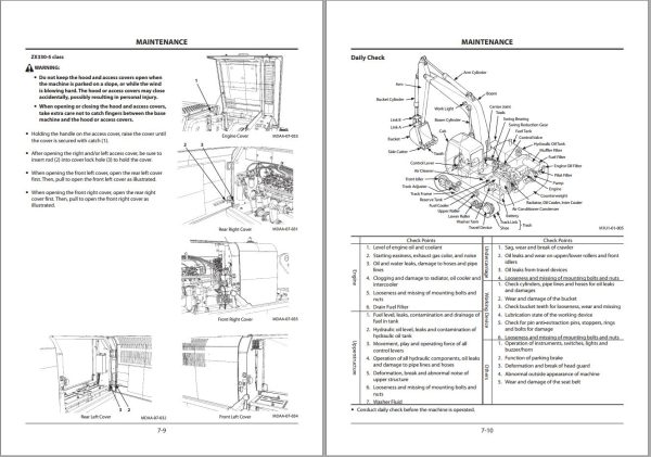 Hitachi Hydraulic Excavator ZX180LC 5B ZX180LCN 5B Operators Manual 1