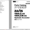 Hitachi Hydraulic Excavator ZX180LC 5G ZX180LCN 5G Parts Catalog EN JP