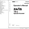 Hitachi Hydraulic Excavator ZX19 6 Operators Manual ENMABL EN1 1