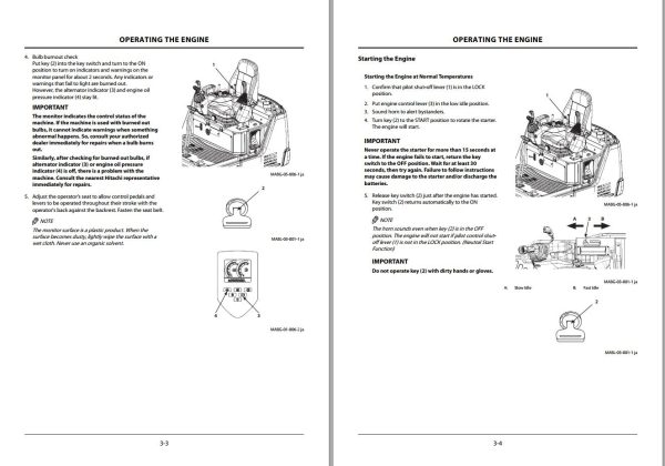 Hitachi Hydraulic Excavator ZX19 6 Operators Manual ENMABL EN1 1 1