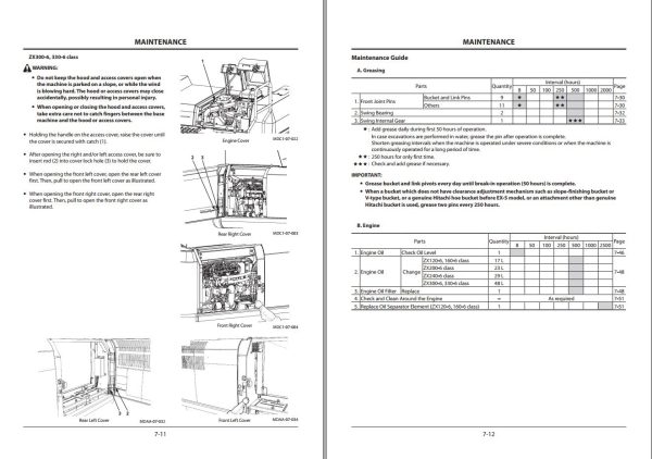 Hitachi Hydraulic Excavator ZX190LC 6 ZX190LCN 6 Operators Manual ENMDC1 EN2 6 1