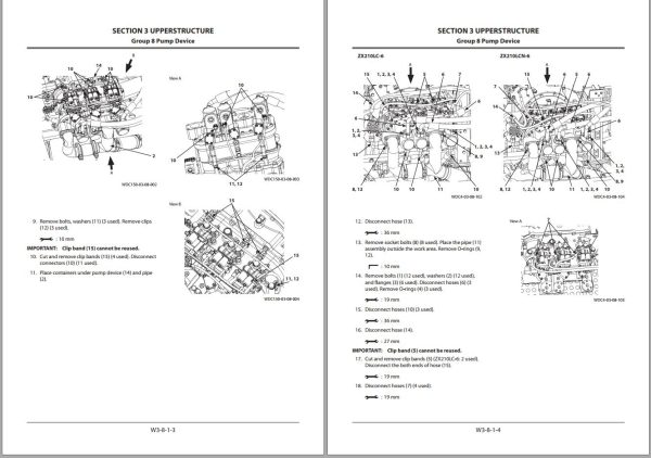 Hitachi Hydraulic Excavator ZX190LC 6 ZX190LCN 6 Workshop Manual 1