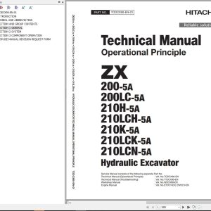 Hitachi Hydraulic Excavator ZX200 5A ZX200LC 5A Technical Manual