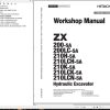 Hitachi Hydraulic Excavator ZX200 5A ZX200LC 5A Workshop Manual WDCX90 EN 01