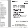 Hitachi Hydraulic Excavator ZX200 5G Series ZX220LC GI Engine Parts Catalog EN JP