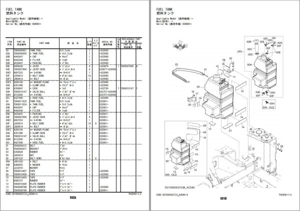 Hitachi Hydraulic Excavator ZX20U 5A Parts Catalog EN JP 1