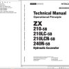 Hitachi Hydraulic Excavator ZX210 5B ZX210LC 5B Technical Manual