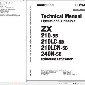 Hitachi Hydraulic Excavator ZX210 5B ZX210LC 5B Technical Manual