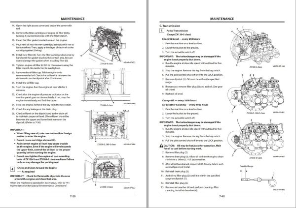 Hitachi Hydraulic Excavator ZX210 5B ZX210LC 5B ZX210LCN 5B Operators Manual 1