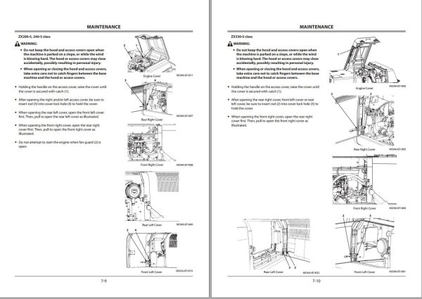 Hitachi Hydraulic Excavator ZX210LC 5A Operators Manual ENMDAK LA2 2 1
