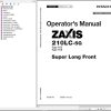 Hitachi Hydraulic Excavator ZX210LC 5G Operators Manual