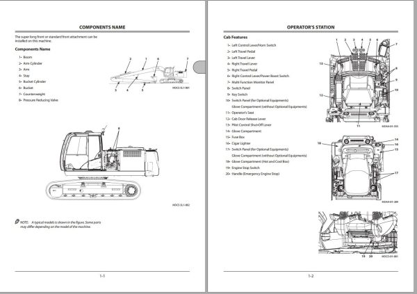 Hitachi Hydraulic Excavator ZX210LC 5G Operators Manual 1