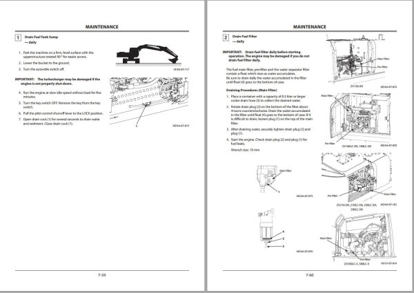 Hitachi Hydraulic Excavator ZX210LC 5N Operators Manual 1