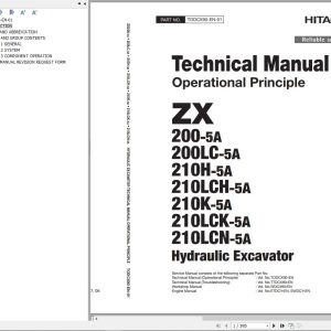 Hitachi Hydraulic Excavator ZX210LCN 5A Technical Manual