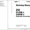 Hitachi Hydraulic Excavator ZX210W 3 Workshop Manual WCJB E 00