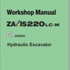 Hitachi Hydraulic Excavator ZX220LC GI Workshop Manual