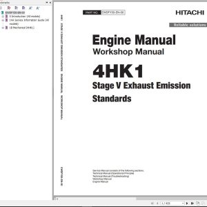 Hitachi Hydraulic Excavator ZX225USLC 7 Workshop Manual